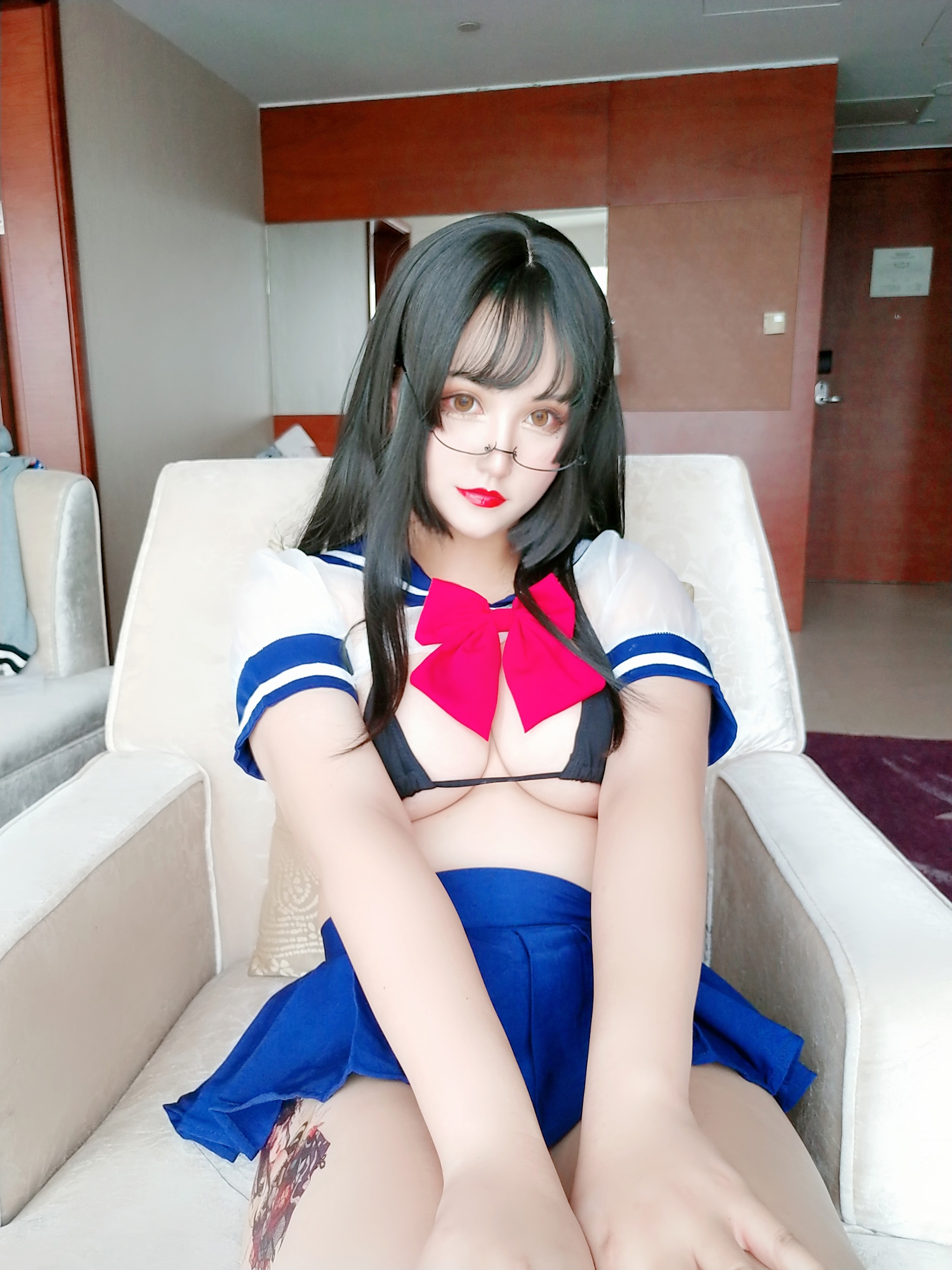 夏鸽鸽不想起床 - NO.010 透明jk [36P]-XikXak
